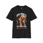 My Dog Got More Gear Than Batman T-Shirt - Wheelchair Dog Mobility Hero Pet Parent Funny Graphic Tee