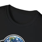Dober-Moon Funny Doberman Pinscher on the Moon T-Shirt | Cosmic Encounters Collection by PetPulse