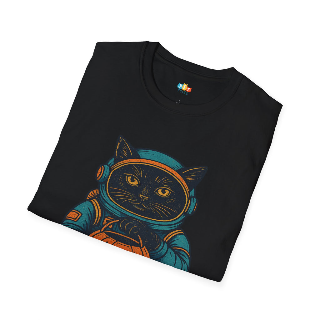 Inter-Cat-Lactic Halloween T-Shirt - Space Cat Astronaut Horror Gothic Spooky Fall Cosmic Graphic Tee