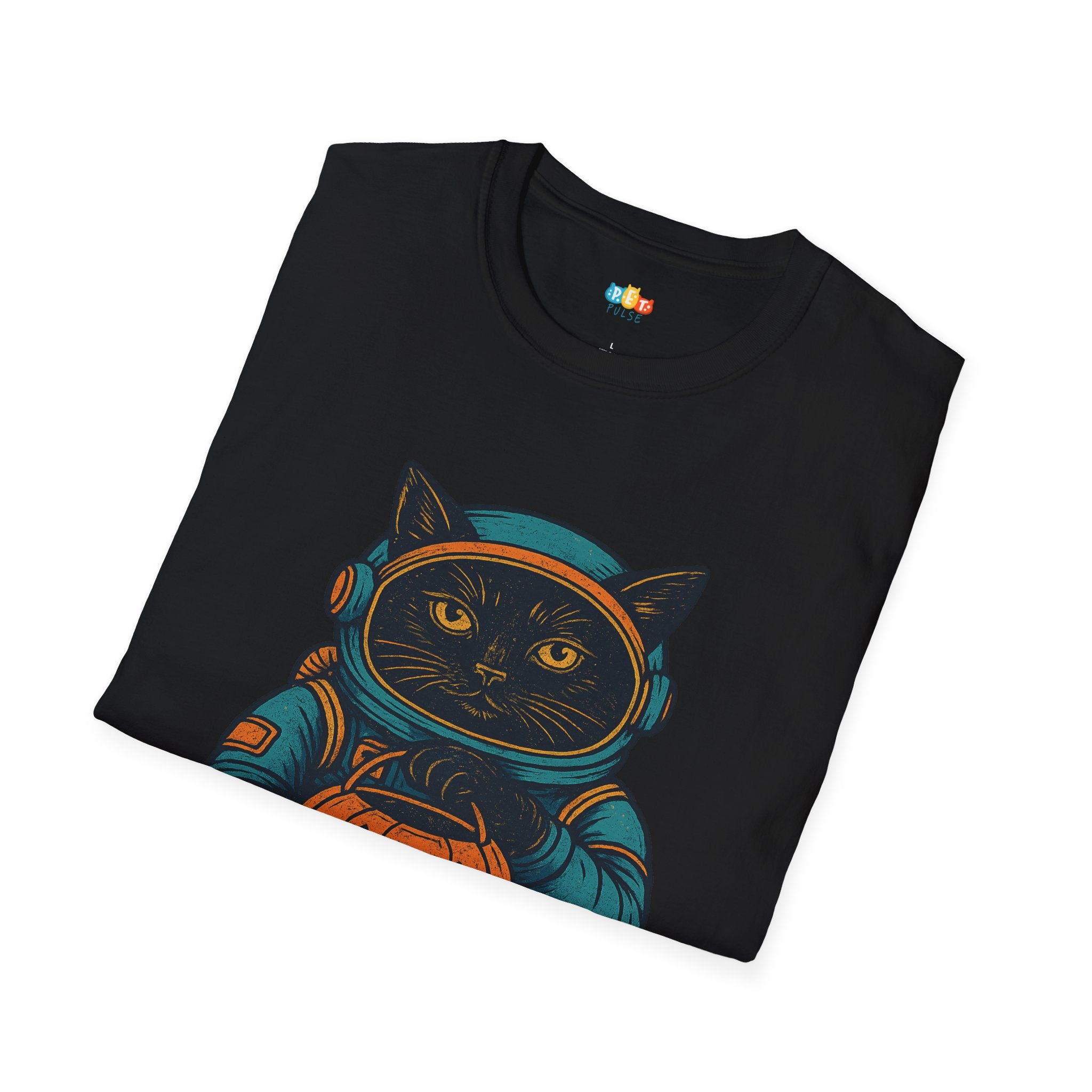 Inter-Cat-Lactic Halloween T-Shirt - Space Cat Astronaut Horror Gothic Spooky Fall Cosmic Graphic Tee