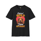 Built Big Heart Dog T-Shirt - Golden Retriever Love Vintage Retro Dog Lover Graphic Tee