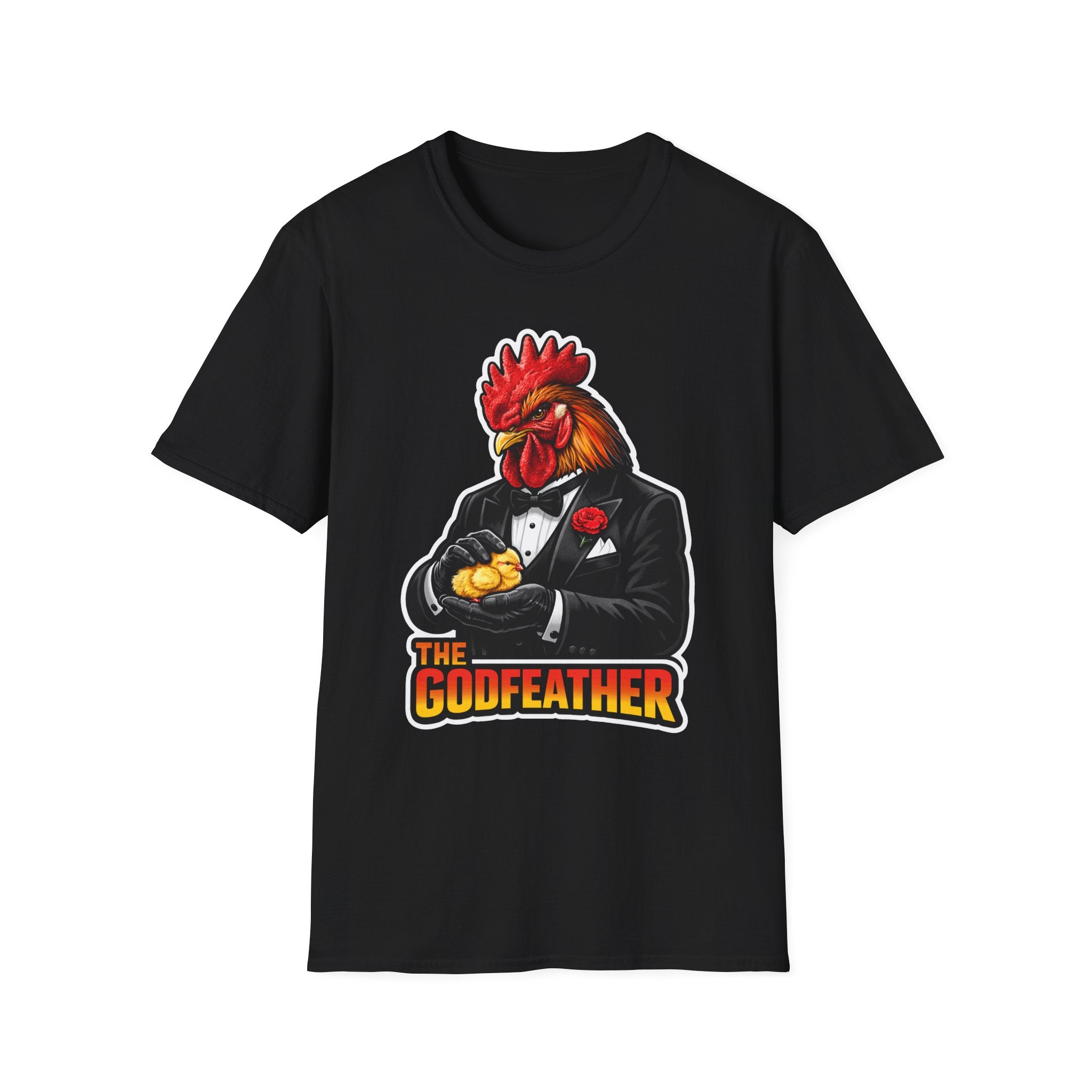 The Godfeather Funny Chicken Dad T-Shirt | Rooster and Chick Graphic Tee for Chicken Owners | PetPulse