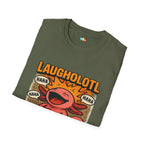 Laugholotl Comedy Axolotl T-Shirt - Funny Comedian Joke Book Humor Laughter Stand Up Comedy Tee