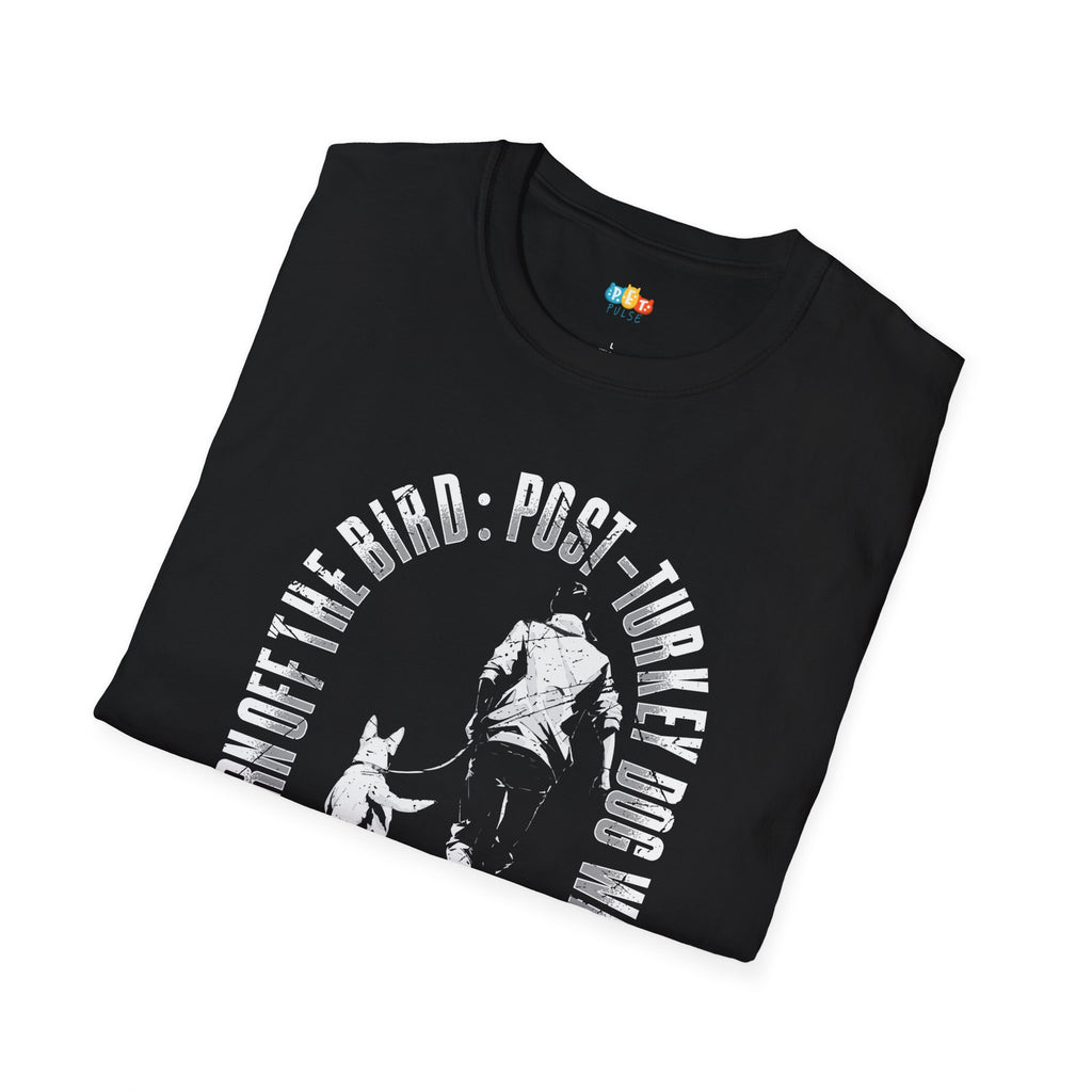 Burn Off The Bird Post-Turkey Dog Walk Champion T-Shirt - Funny Thanksgiving Pet Owner Holiday Fitness Graphic Tee