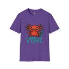 I Smile A Lotl Happy Axolotl Pun T-Shirt - Funny Animal Cute Amphibian Positive Vibes Joy Tee