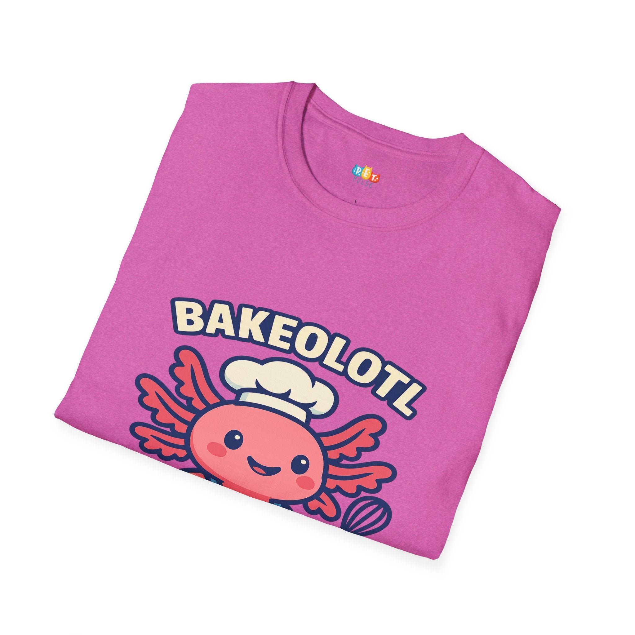Bakeolotl Baking Axolotl T-Shirt - Funny Baker Chef Pie Whisk Kitchen Cooking Pastry Baker Tee