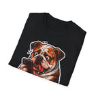 Doggone Doomscrollin Again Funny English Bulldog T-Shirt | Tech Pack Collection by PetPulse