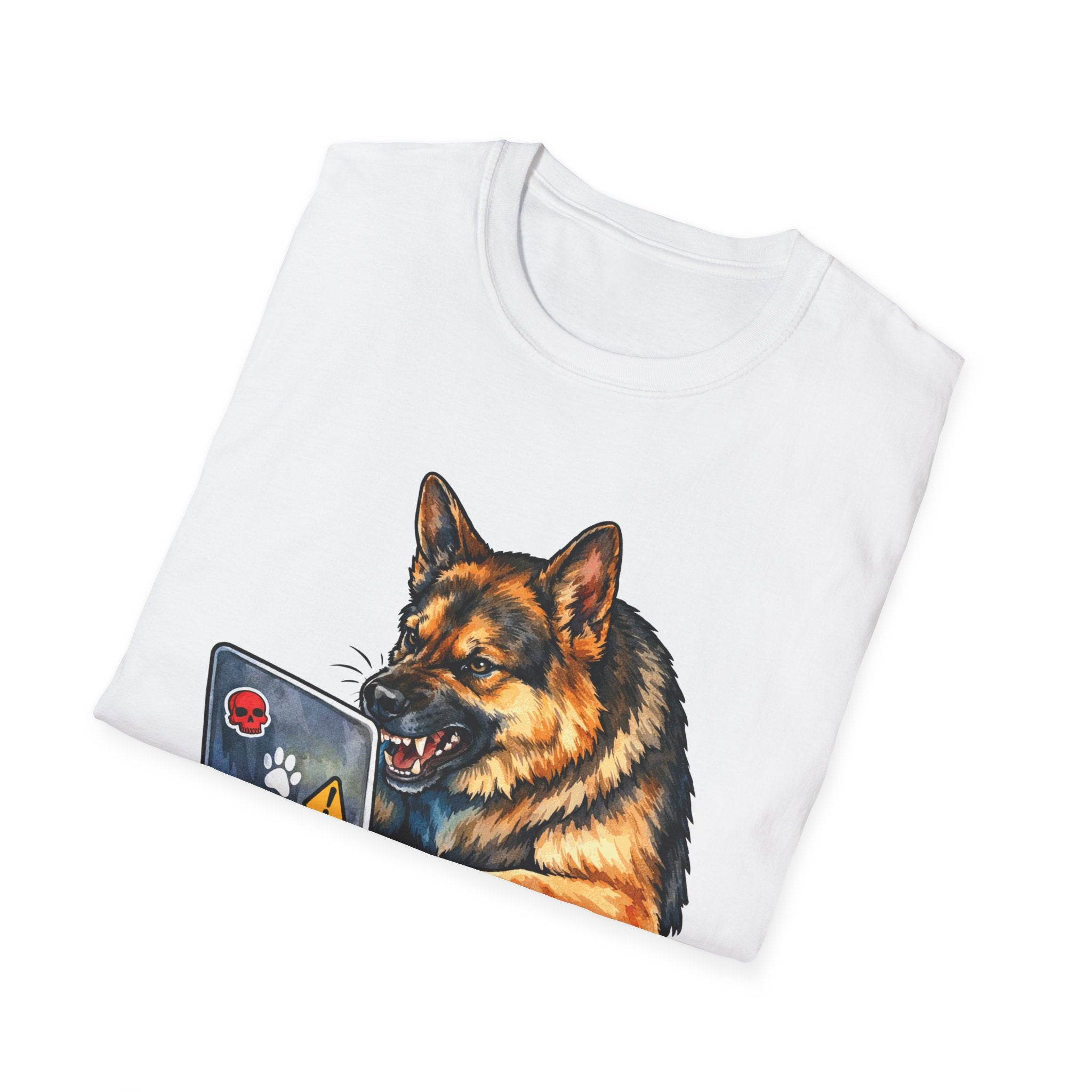 I Want to Bite the Algorithm Funny German Shepherd T-Shirt | Tech Pack Collection by PetPulse