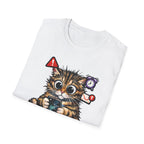 Just One More Scroll Before I Sleep For 23 Hours Funny Doomscrolling Cat T-Shirt | Tech Pack Collection by PetPulse