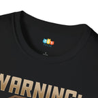 Warning Goat Logic In Progress T-Shirt - Funny Farm Life Rural Country Living Goat Farmer Logic Graphic Tee