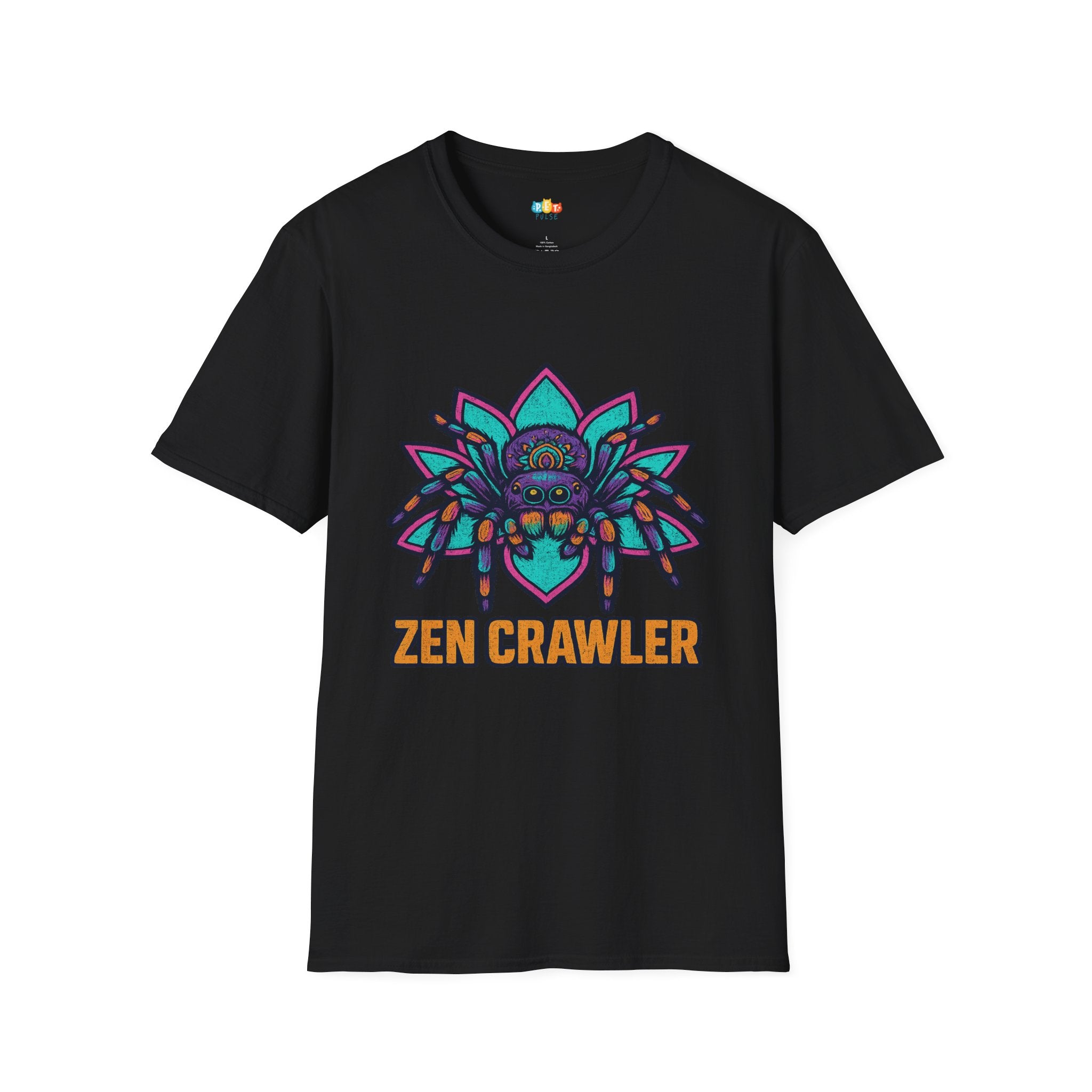 Zen Crawler Tarantula T-Shirt - Funny Mandala Spider Meditation Arachnid Pet Owner Gift Tee