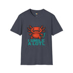 I Smile A Lotl Happy Axolotl Pun T-Shirt - Funny Animal Cute Amphibian Positive Vibes Joy Tee