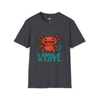 I Smile A Lotl Happy Axolotl Pun T-Shirt - Funny Animal Cute Amphibian Positive Vibes Joy Tee