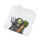 Interstellar Soil Work Funny Alien Farmer T-Shirt | Cosmic Encounters Collection by PetPulse