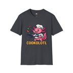 Cookolotl Chef Axolotl T-Shirt - Funny Cooking Gift Kitchen Chef Culinary Cook Food Lover Tee