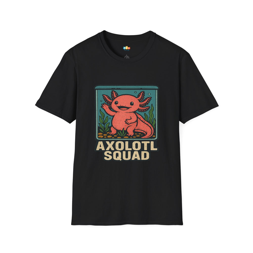 Axolotl Squad Cute Aquarium Pet T-Shirt - Funny Animal Lover Amphibian Tank Owner Aquatic Friend Tee