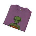 Sweet Tooth From Space Alien Halloween T-Shirt - Funny UFO Trick or Treat Candy Sci-Fi Tee