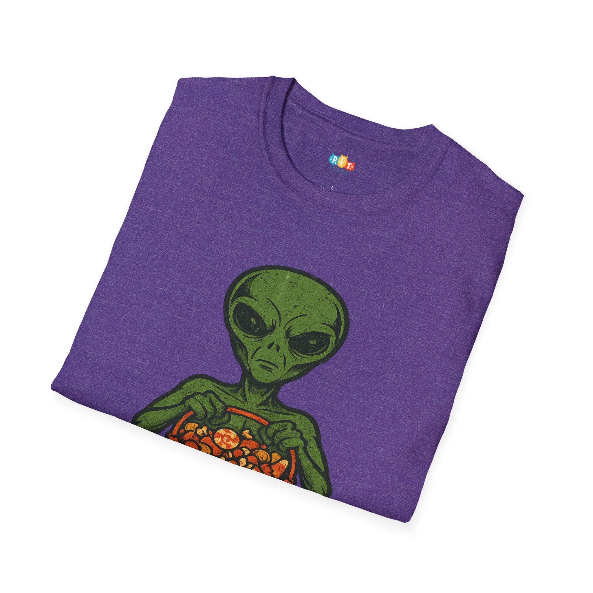 Sweet Tooth From Space Alien Halloween T-Shirt - Funny UFO Trick or Treat Candy Sci-Fi Tee