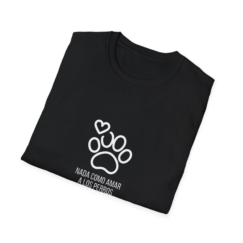 Dog Lover T-Shirt — "Nada Como Amar a Los Perritos" Paw Print Tee