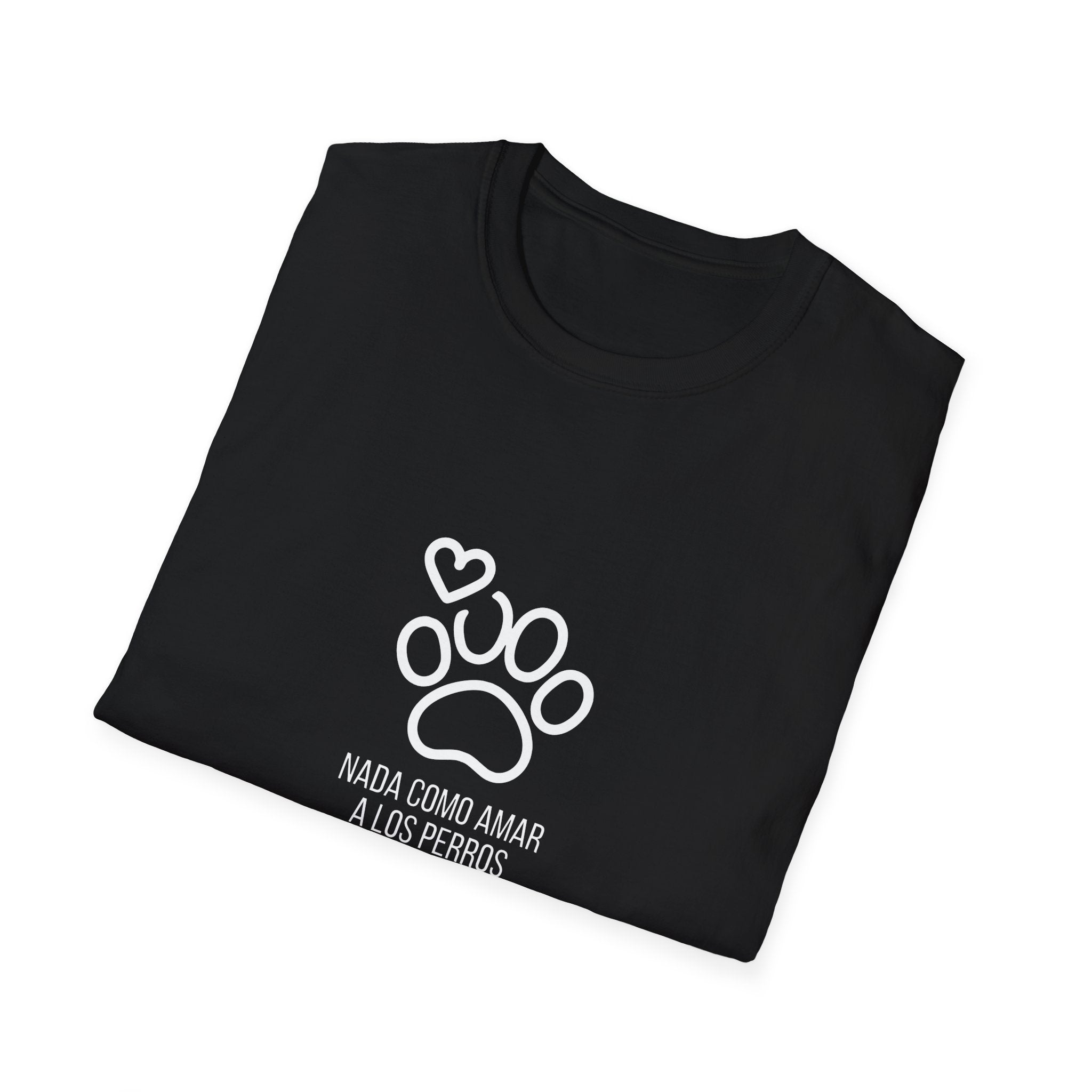 Dog Lover T-Shirt — "Nada Como Amar a Los Perritos" Paw Print Tee