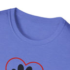 Red Heart Outline T-Shirt