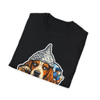 The Mailman Is an Agent Funny Conspiracy Basset Hound T-Shirt | Pet-Spiracy Theorist Collection by PetPulse
