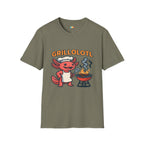 Grillolotl BBQ Axolotl T-Shirt - Funny Grilling Chef Gift BBQ Master Barbecue Cooking Dad Tee