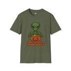 Sweet Tooth From Space Alien Halloween T-Shirt - Funny UFO Trick or Treat Candy Sci-Fi Tee