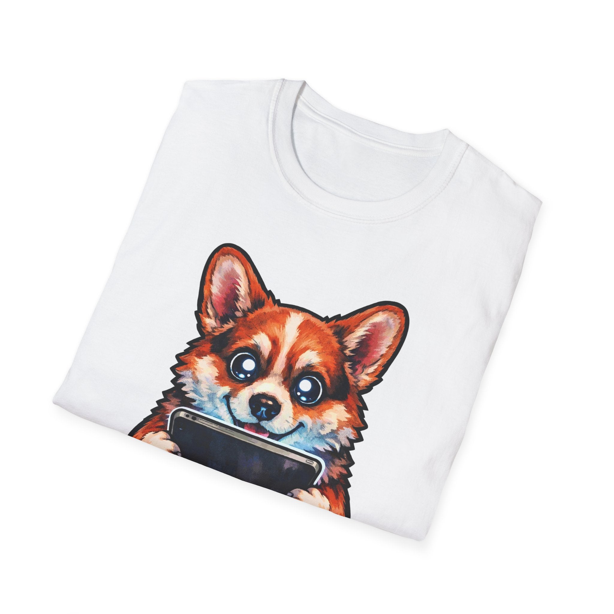 Gonna Need Belly Scratches After Doomscrolling Funny Corgi T-Shirt | Tech Pack Collection by PetPulse