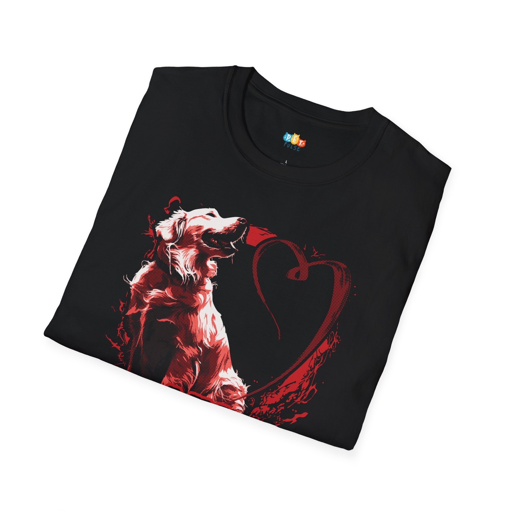 My Valentine Has Four Legs And A Wagging Tail T-Shirt - Funny Dog Love Valentine's Day Pet Owner Heart Graphic Tee