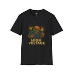 High Voltage Halloween T-Shirt - Monster Electrician Horror Comedy Gothic Spooky Fall Graphic Tee