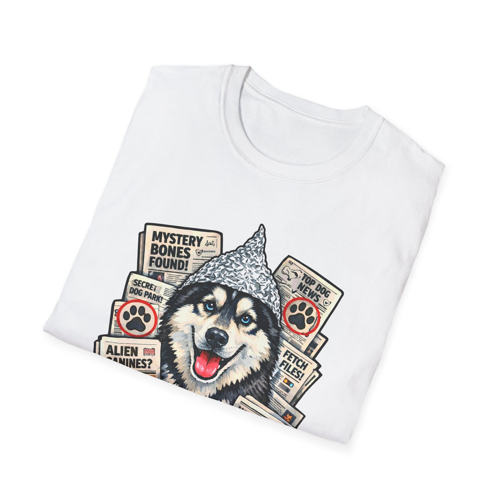It’s a Pup-Spiracy Funny Conspiracy Husky T-Shirt | Pet-Spiracy Theorist Collection by PetPulse