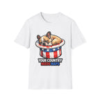 Your Country Needs Naps Funny Uncle Sam French Bulldog T-Shirt | Patriotic Frenchie Sleeping in Top Hat Tee