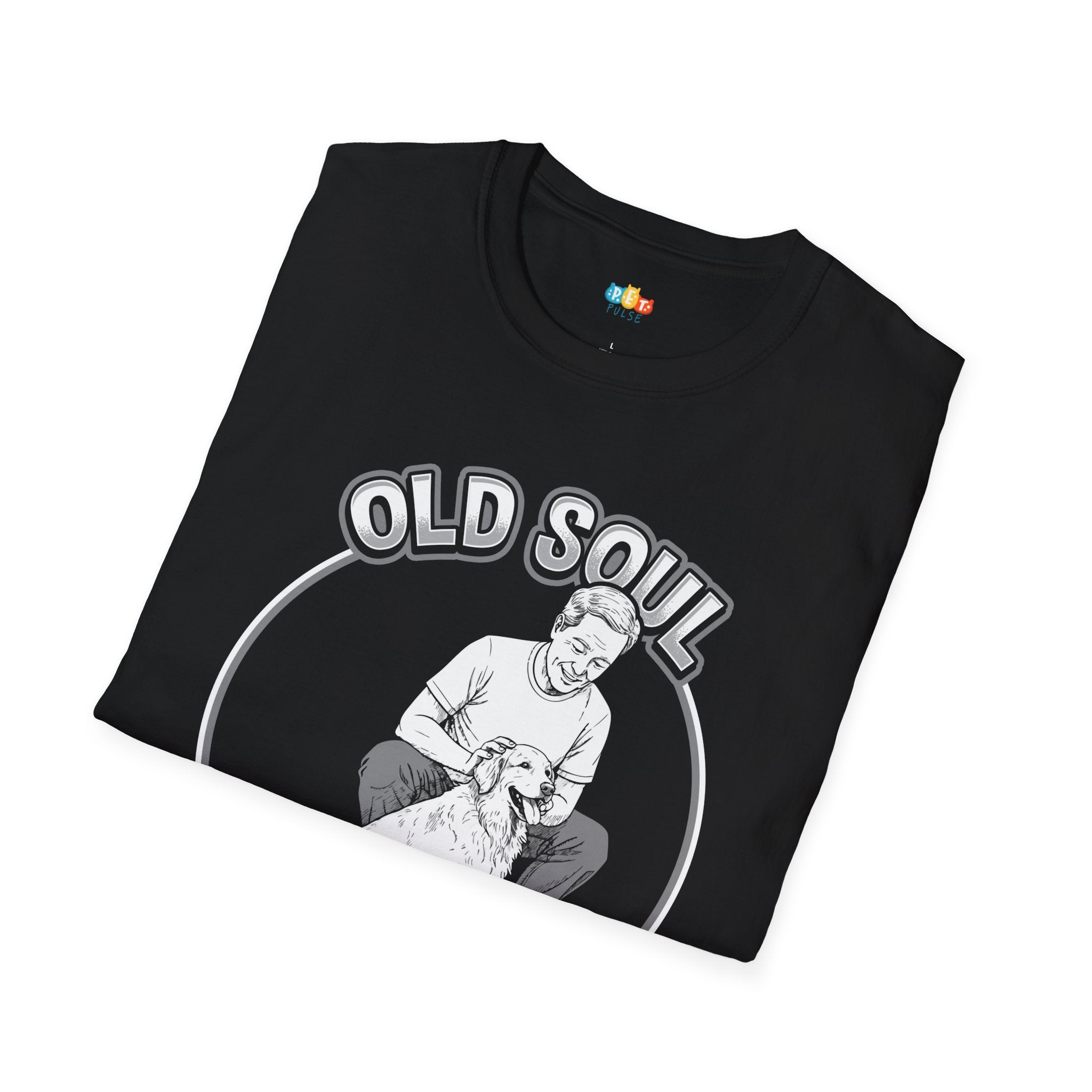 Old Soul New Tricks T-Shirt - Funny Senior Pet Dog Cat Lover Aging Animals Training Veterinary Graphic Tee