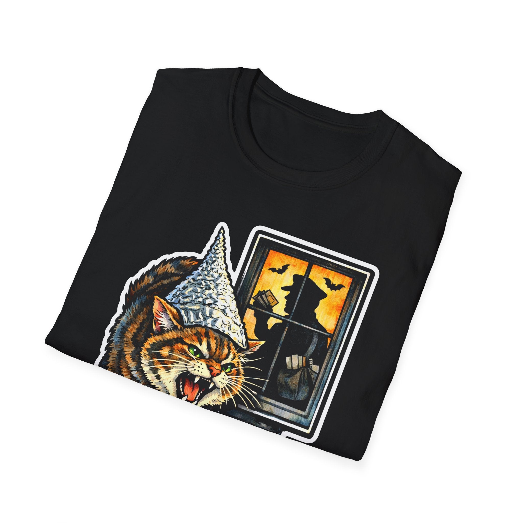The Mailman Is an Operative Funny Conspiracy Cat T-Shirt | Cat-Spiracy Theorist Series | Pet-Spiracy Theorist Collection by PetPulse