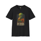 So Good It's Scary Alien Pumpkin Spice Halloween T-Shirt - Funny UFO PSL Coffee Sci-Fi Tee