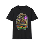 Tilling the Stars Funny Alien Farmer T-Shirt | Cosmic Encounters Collection by PetPulse