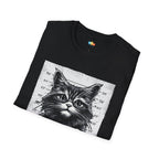 I Hate People Halloween T-Shirt - Grumpy Cat Mugshot Horror Comedy Gothic Spooky Fall Graphic Tee
