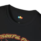 Thankful For My Built-In Workout Partner With Four Legs T-Shirt - Funny Cat Thanksgiving Pet Owner Fitness Graphic Tee