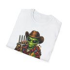 Farming the Void Funny Alien Farmer T-Shirt | Cosmic Encounters Collection by PetPulse