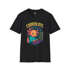 Codeolotl Programming Axolotl T-Shirt - Funny Coder Developer Computer Science Software Engineer Tee