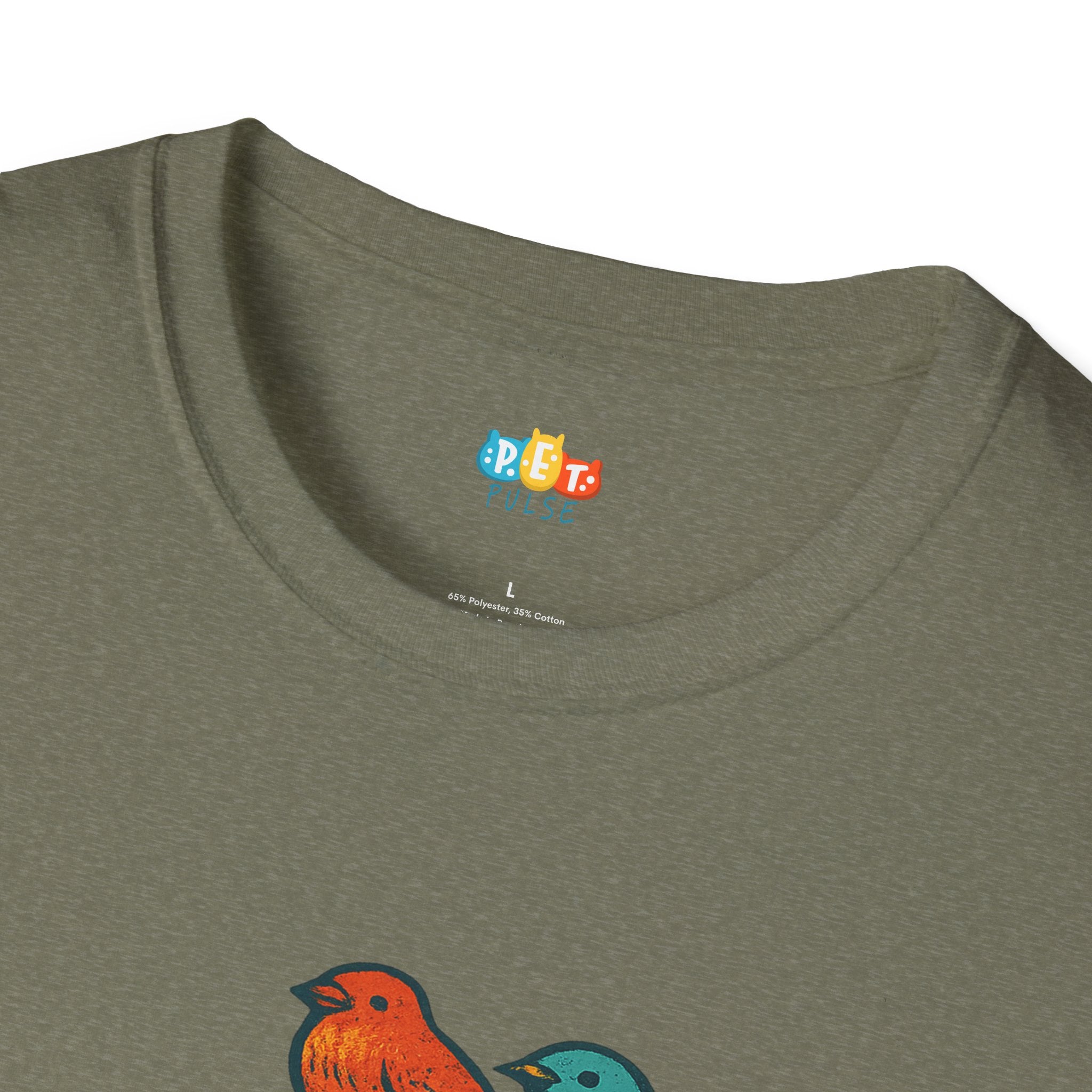 Unbothered Capybara With Cat And Birds T-Shirt - Funny Chill Animal Friendship Zen Vibes Graphic Tee