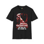 My Valentine Has Four Legs And A Wagging Tail T-Shirt - Funny Dog Love Valentine's Day Pet Owner Heart Graphic Tee
