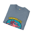 Swimolotl Athletic Axolotl Swimming T-Shirt - Funny Animal Pun Pool Swimmer Water Sports Fitness Tee