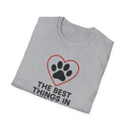 Red Heart Outline T-Shirt