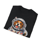 Red Planet Good Boy Funny Beagle Astronaut T-Shirt | Cosmic Encounters Collection by PetPulse