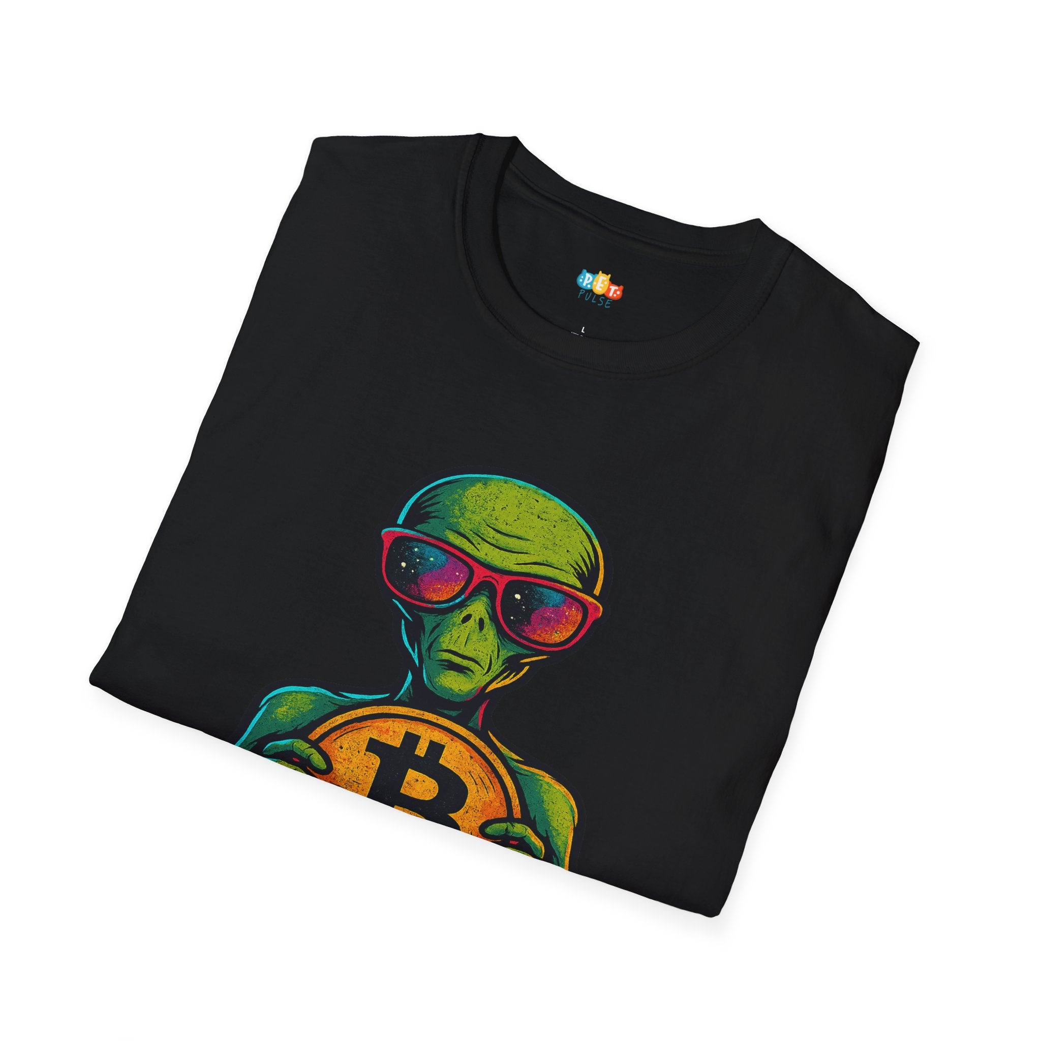 We've Come To Abduct Your Bitcoin Alien T-Shirt - Funny UFO Cryptocurrency Space Money Extraterrestrial Humor Tee