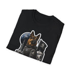Moon K9 Patrol Funny German Shepherd Space Military T-Shirt | Cosmic Encounters Collection by PetPulse