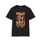 Where The Wheels Dog T-Shirt - Wheelchair Dog Mobility Hero Pet Parent Funny Graphic Tee