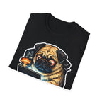 Dogs Disasters Doomscrolling Funny Pug Laptop T-Shirt | Tech Pack Collection by PetPulse